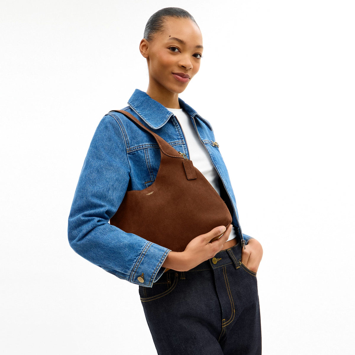 Coach Brooklyn Shoulder Bag 28 - Brass/Warm Brown