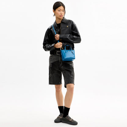 Coach City Mini Tote Bag - Silver/Blue Jay