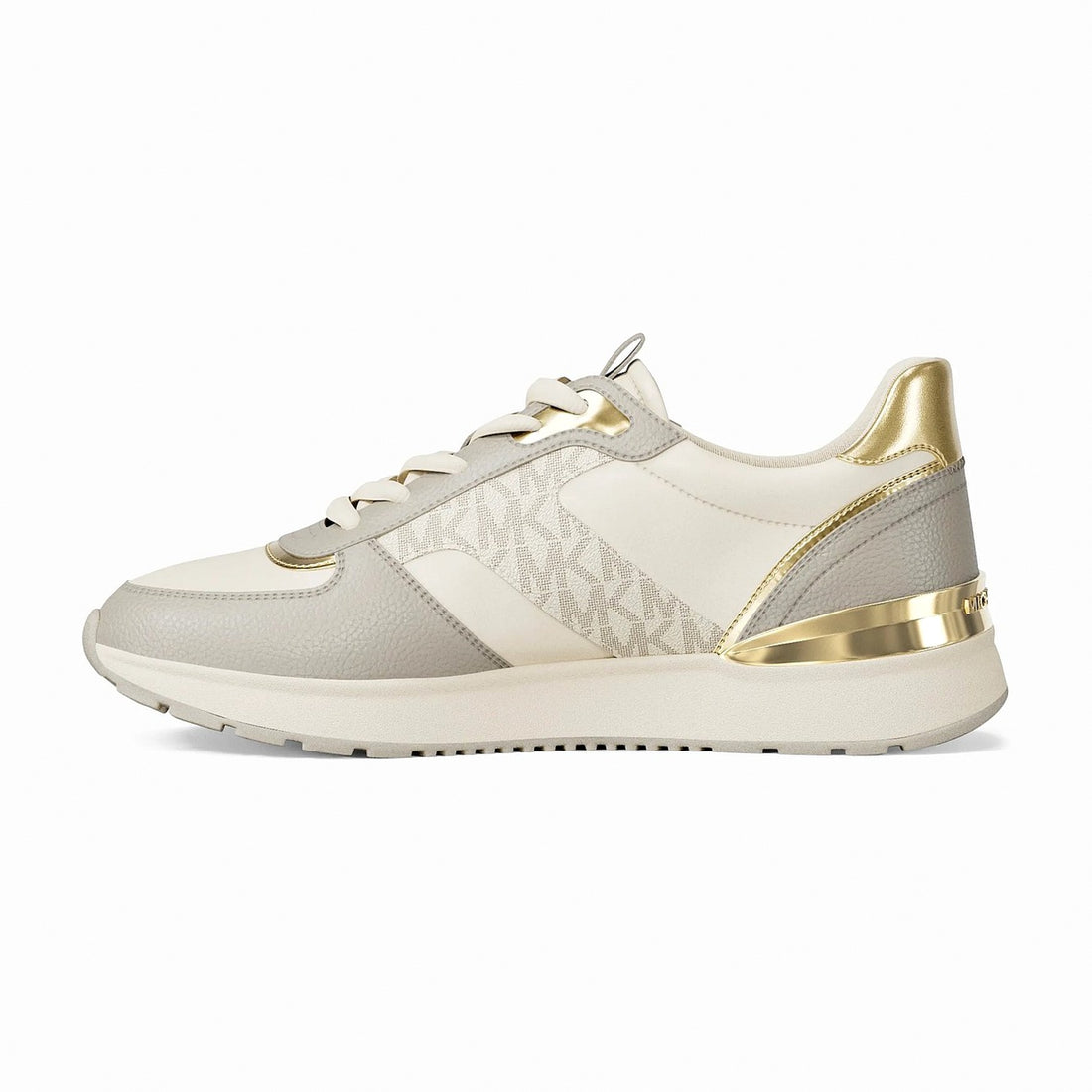 Michael Kors Remy Mixed-Media Trainer - VANILLA COMBO