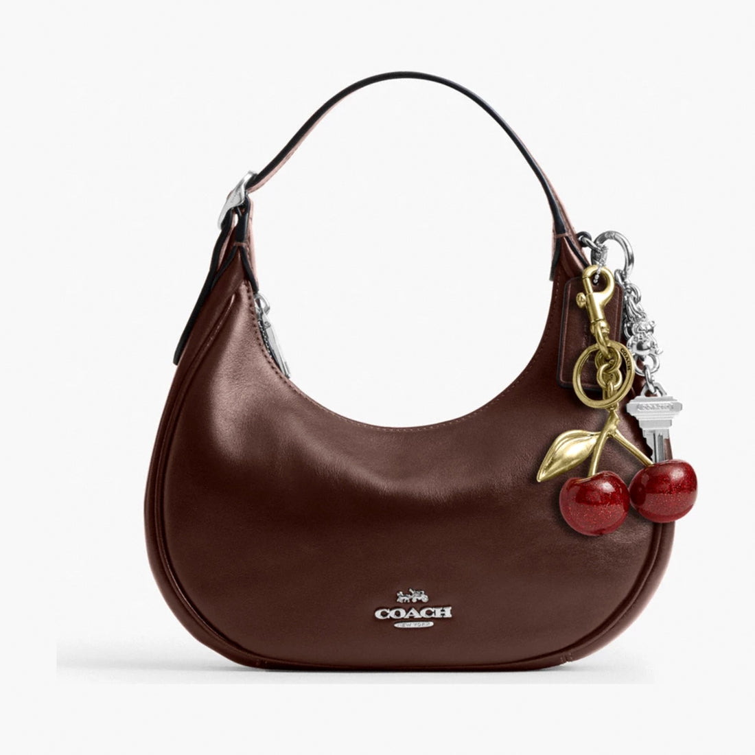 Coach Emily Shoulder Bag - Silver/Maple