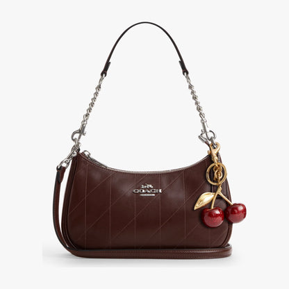 Coach Teri Shoulder Bag With Quilting - Silver/Maple