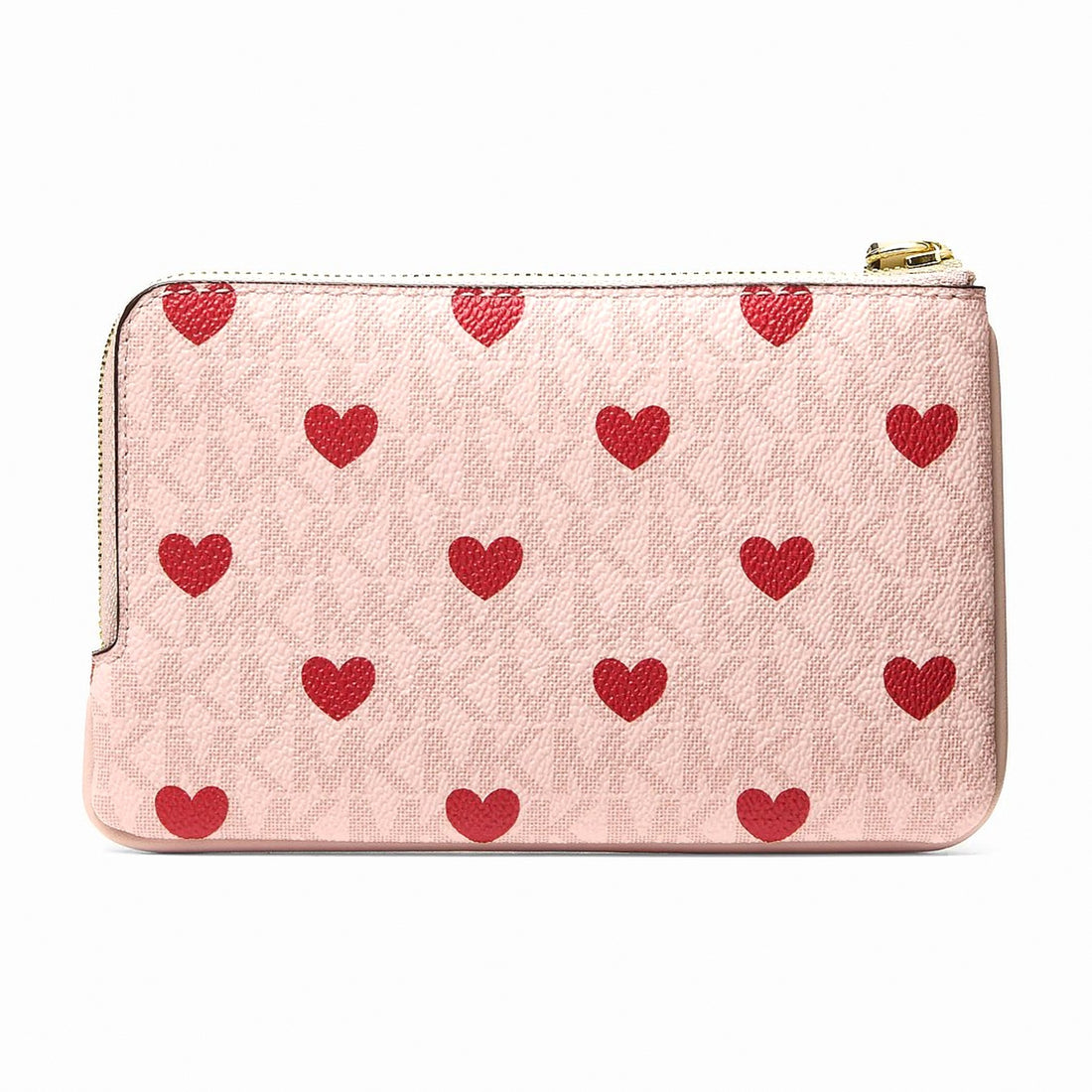 Michael Kors Jet Set Travel Small Printed Signature Logo Wristlet - POWDER BLUSH