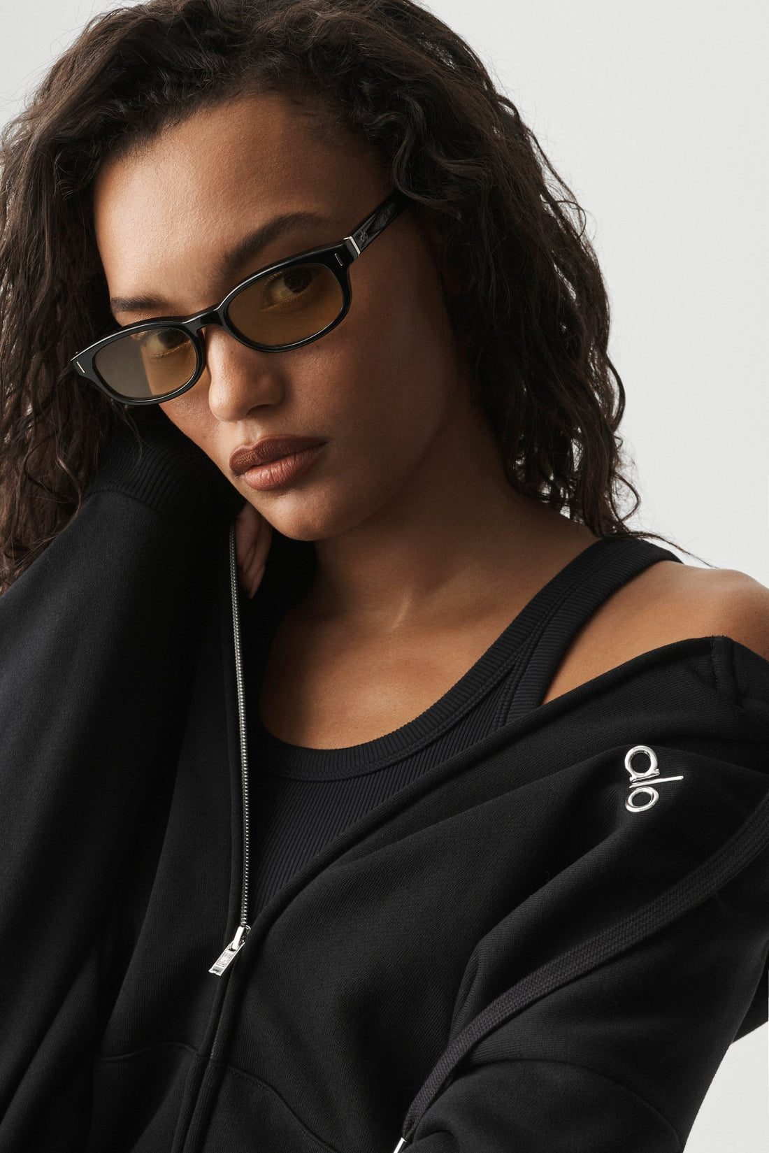 Alo Yoga Accolade Full Zip Hoodie - Black
