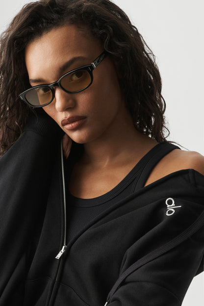 Alo Yoga Accolade Full Zip Hoodie - Black