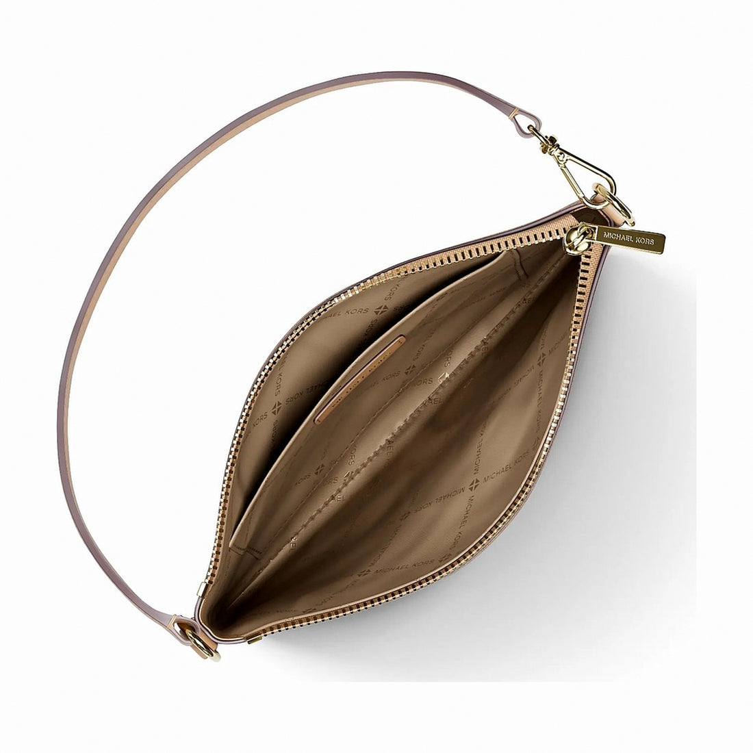 Michael Kors Jet Set Small Signature Logo Convertible Wristlet - CAMEL