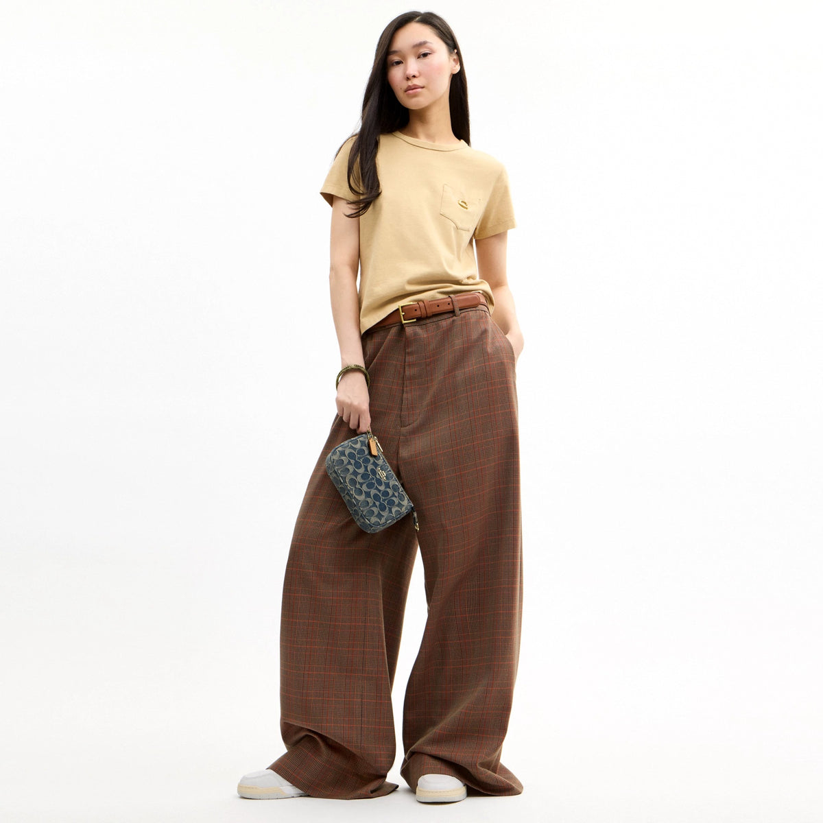 Coach Nolita 19 In Signature Regenerative Cotton Denim - Gold/Denim