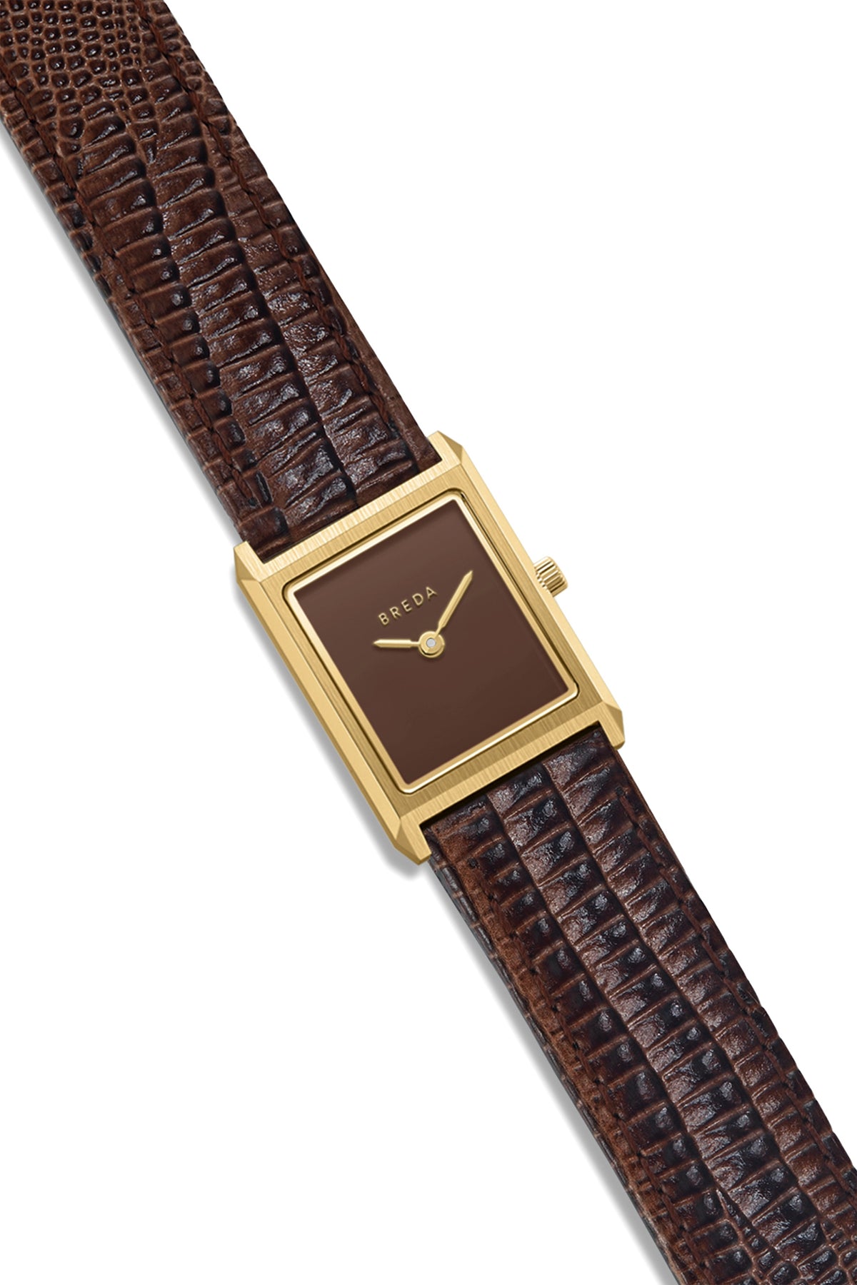 BREDA Virgil (Lizard Embossed) - Gold/Brown