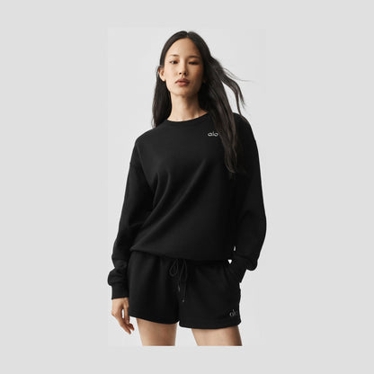 Alo Yoga Accolade Crew Neck Pullover - Black