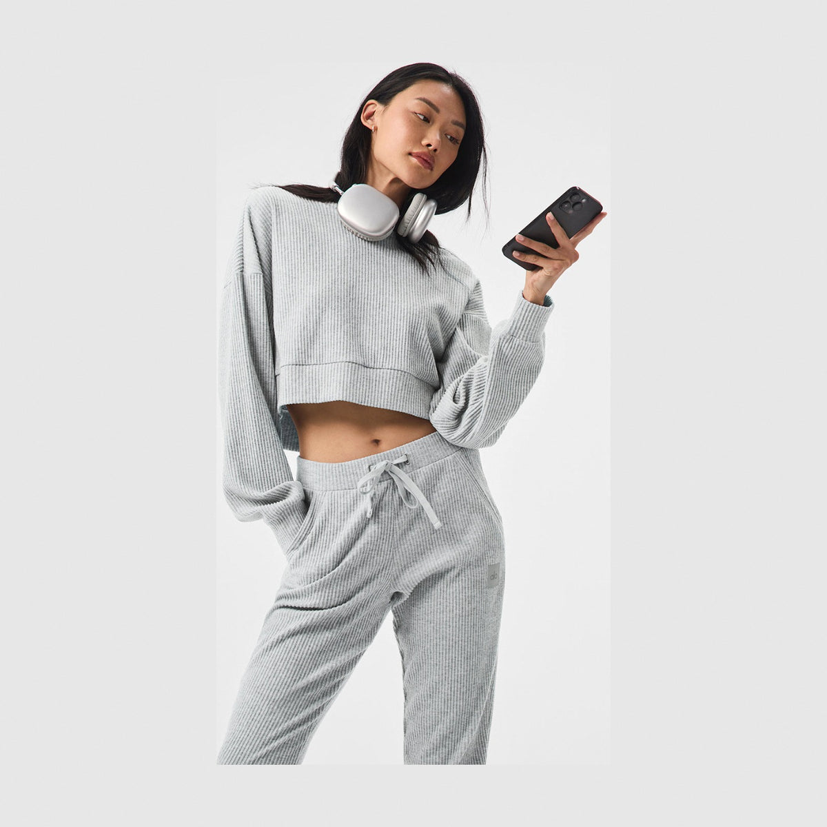 Alo Yoga Muse Hoodie - Athletic Heather Grey