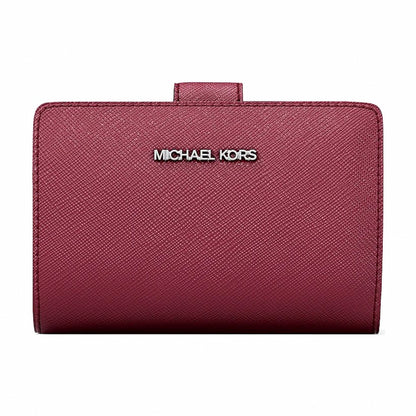 Michael Kors Medium Saffiano Leather Wallet - MAROON