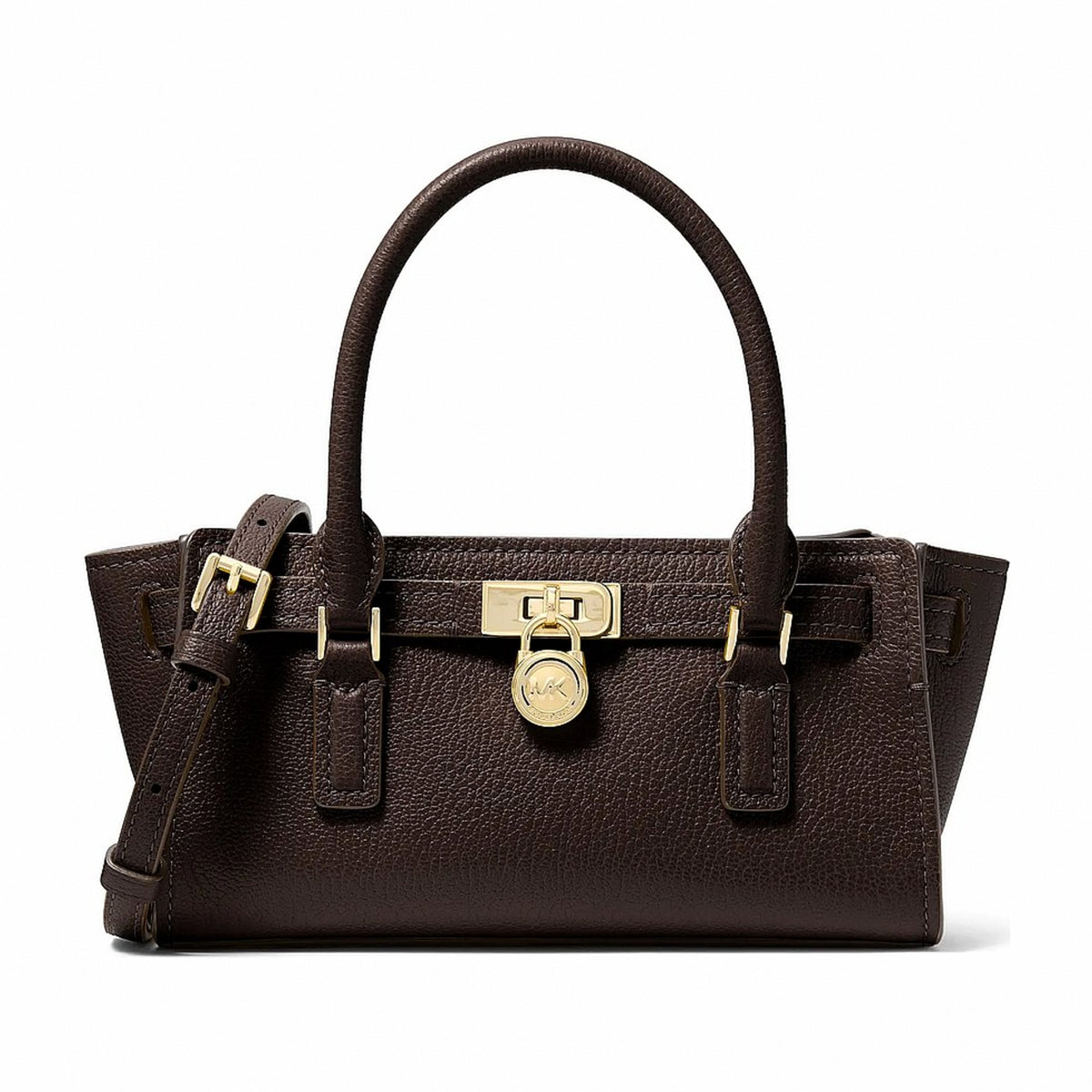 Michael Kors Hamilton Extra-Small Leather Crossbody Bag - CHOCOLATE