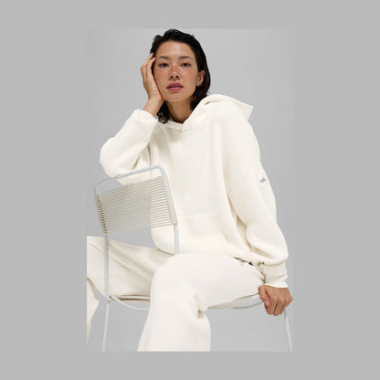 Alo Yoga Scholar Hooded Sweater - Ivory