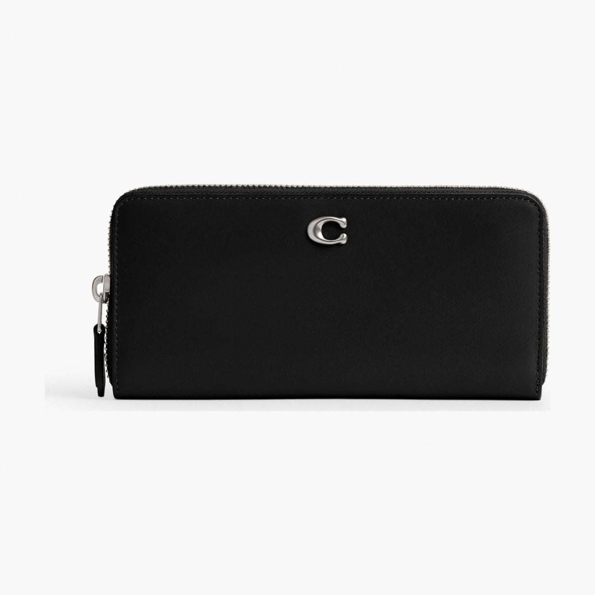 Coach Essential Slim Accordion Zip Wallet - Silver/Black
