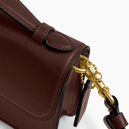 Coach New York Elora Top Handle Crossbody Bag - Brass/Maple