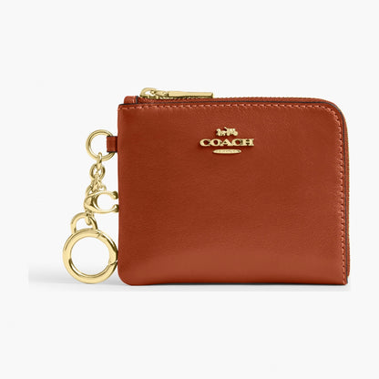 Coach Small Corner Zip Wallet - Gold/Cinnamon