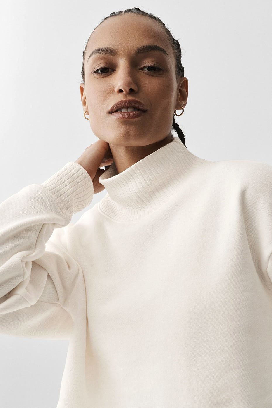 Alo Yoga Cropped Serenity Coverup - Ivory