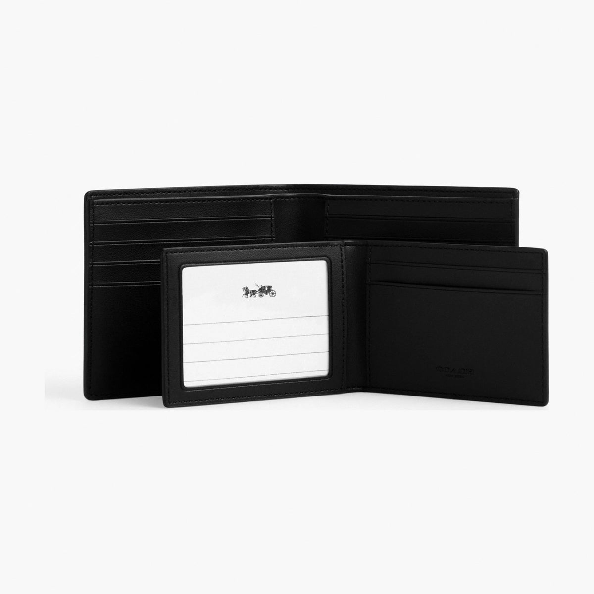 Coach 3-In-1 Wallet In Signature Canvas - Black Signature