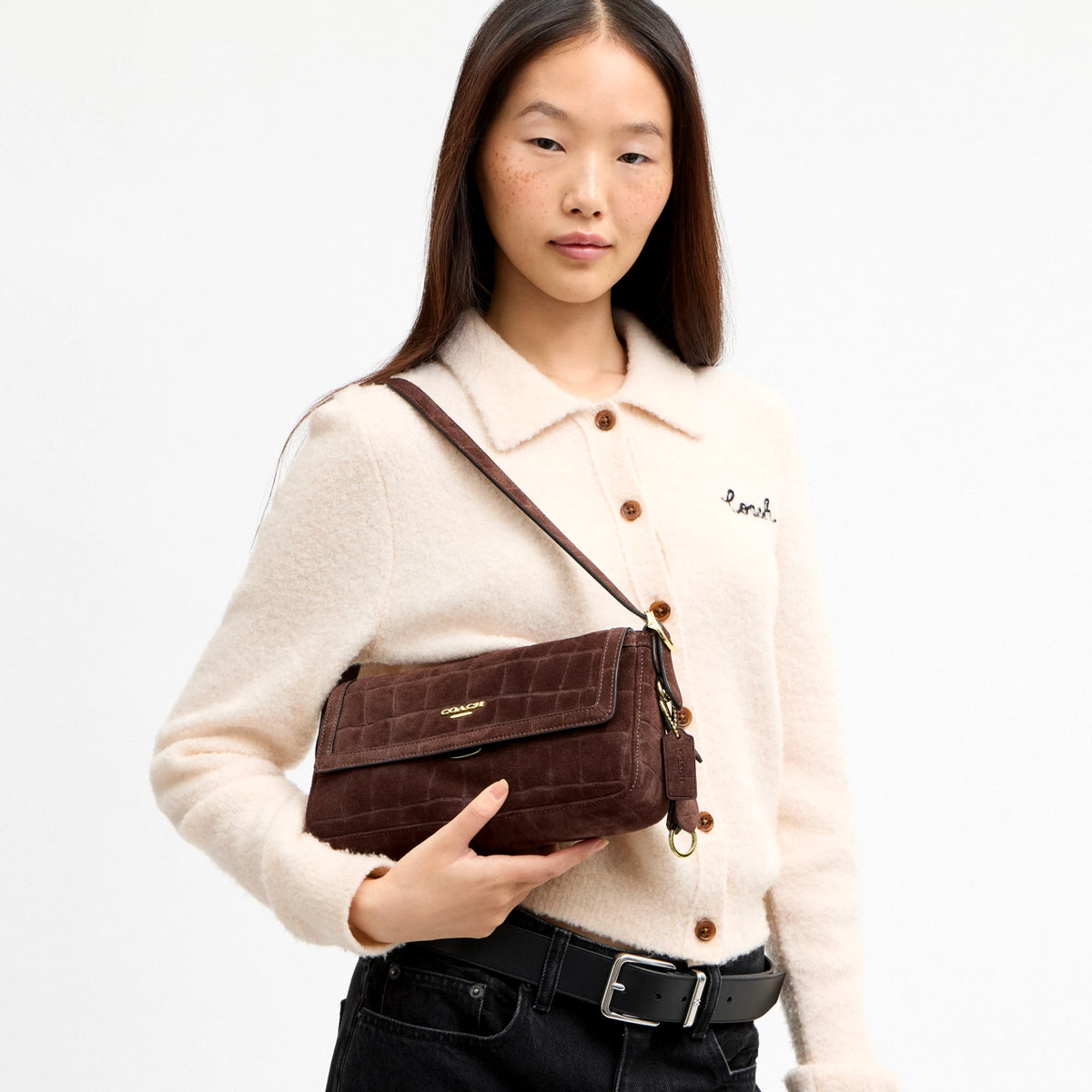 Coach Etta Small Flap Shoulder Bag - Gold/Maple