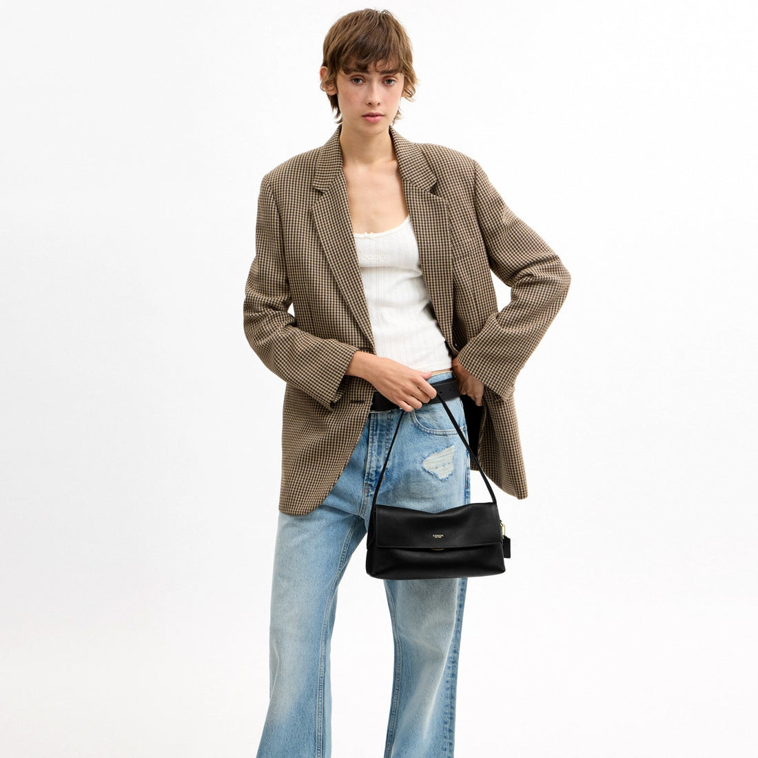Coach Chelsea Shoulder Bag 26 - Brass/Black