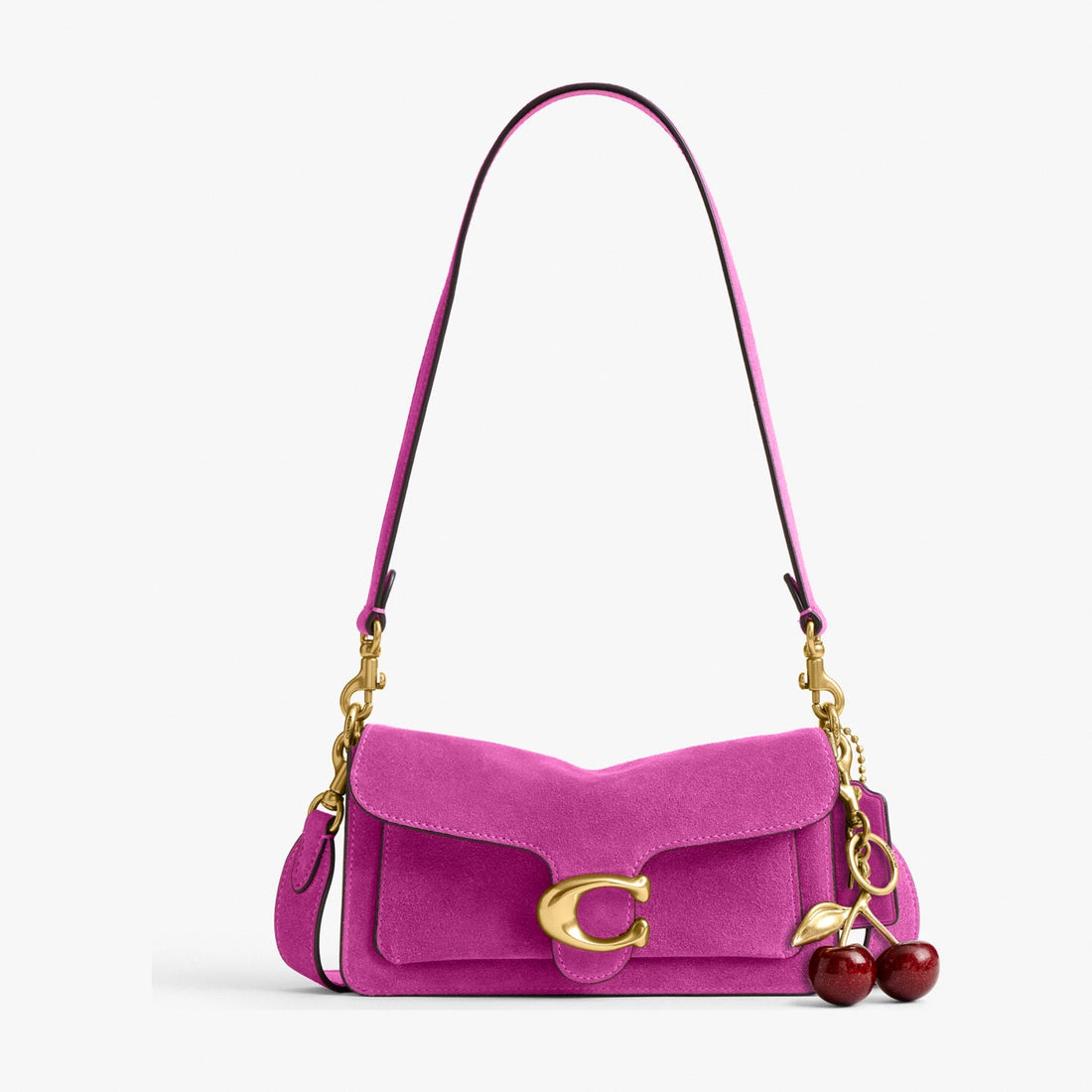 Coach Soft Tabby Shoulder Bag 20 - Brass/Magenta