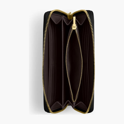 Coach Long Zip Around Wallet - Gold/Black