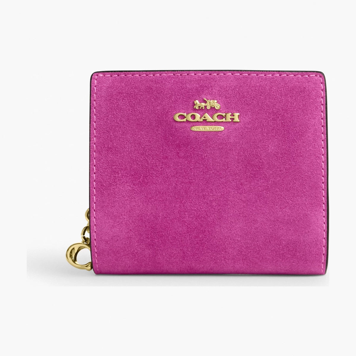 Coach Snap Wallet - Gold/Magenta