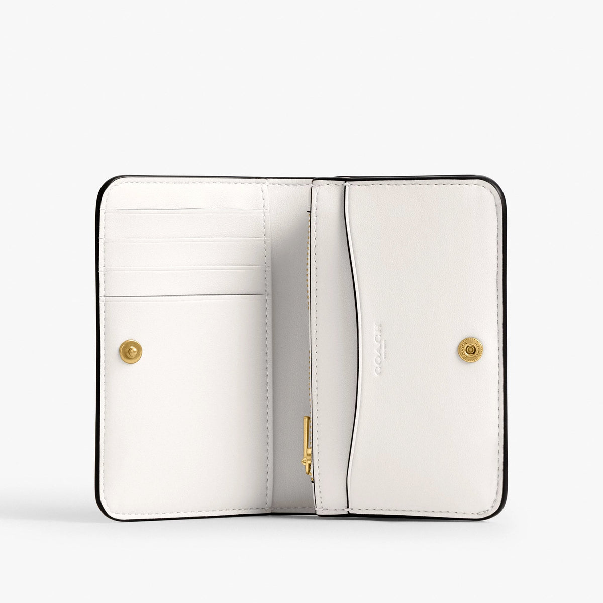 Coach Essential Slim Card Case - Brass/Chalk