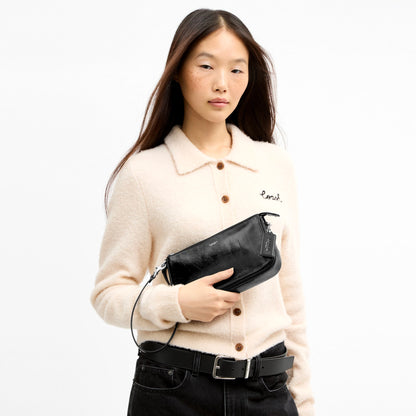 Coach Plaza Bag - Silver/Black