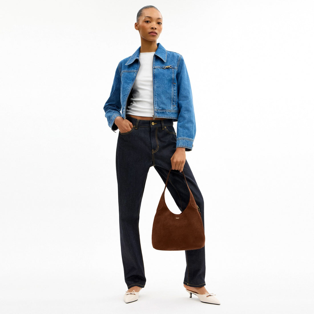 Coach Brooklyn Shoulder Bag 28 - Brass/Warm Brown