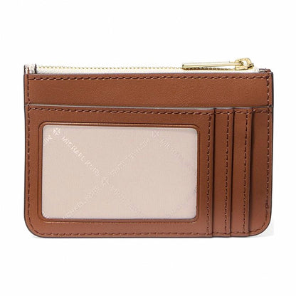 Michael Kors Jet Set Travel Small Signature Logo Coin Purse - VANILLA