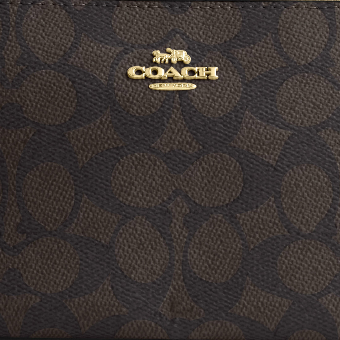 Coach Nolita 19 In Signature Canvas - Gold/Walnut/Black