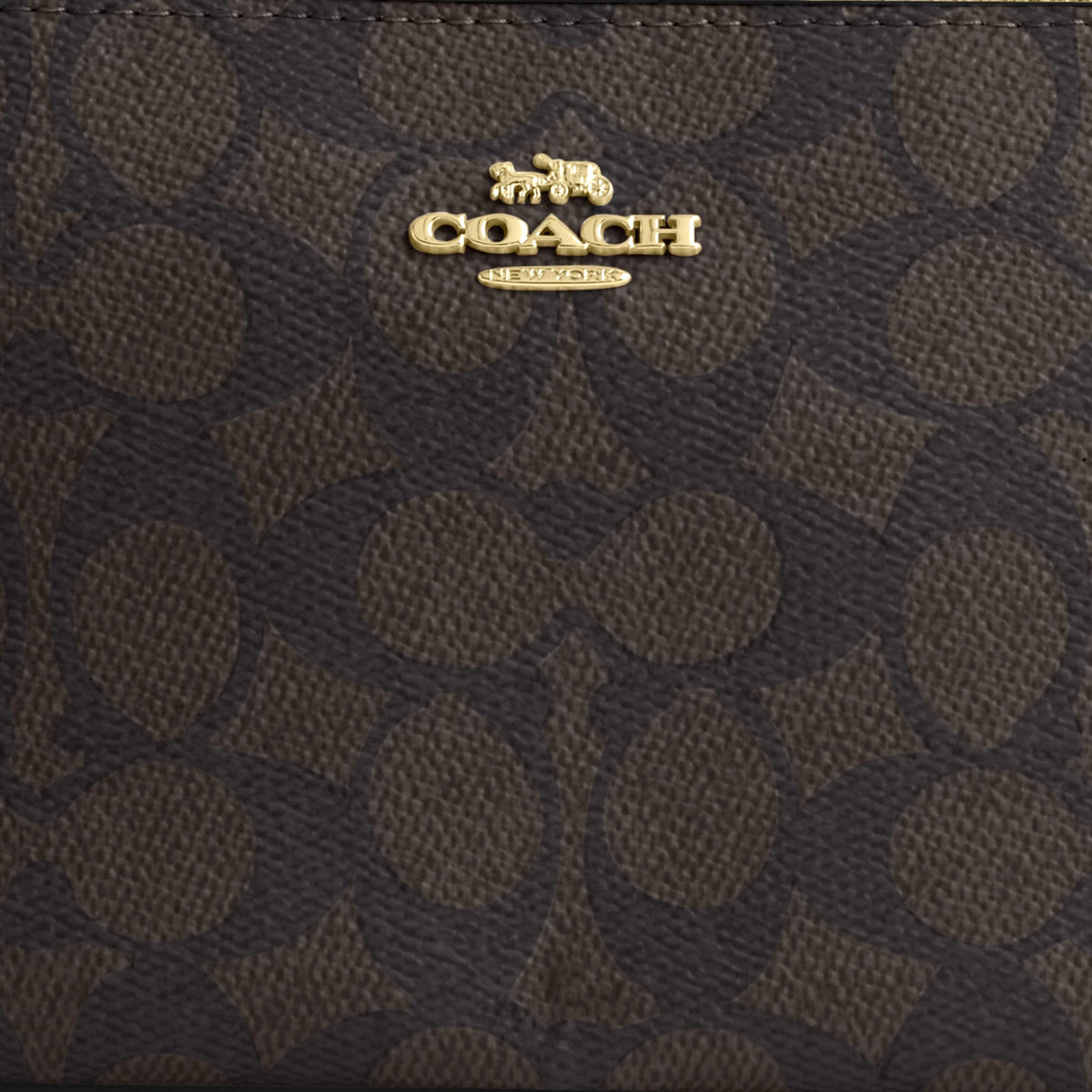 Coach Nolita 19 In Signature Canvas - Gold/Walnut/Black