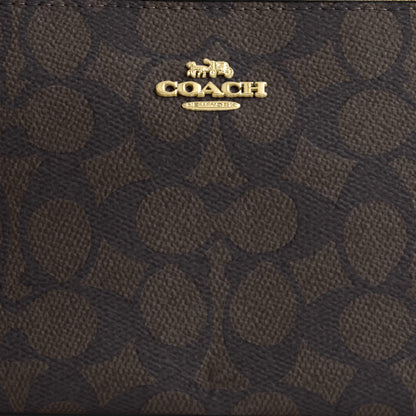 Coach Nolita 19 In Signature Canvas - Gold/Walnut/Black