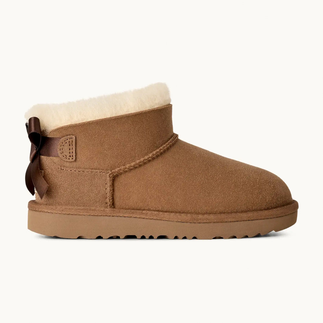 UGG Kids' Ultra Mini Bailey Bow - Chestnut