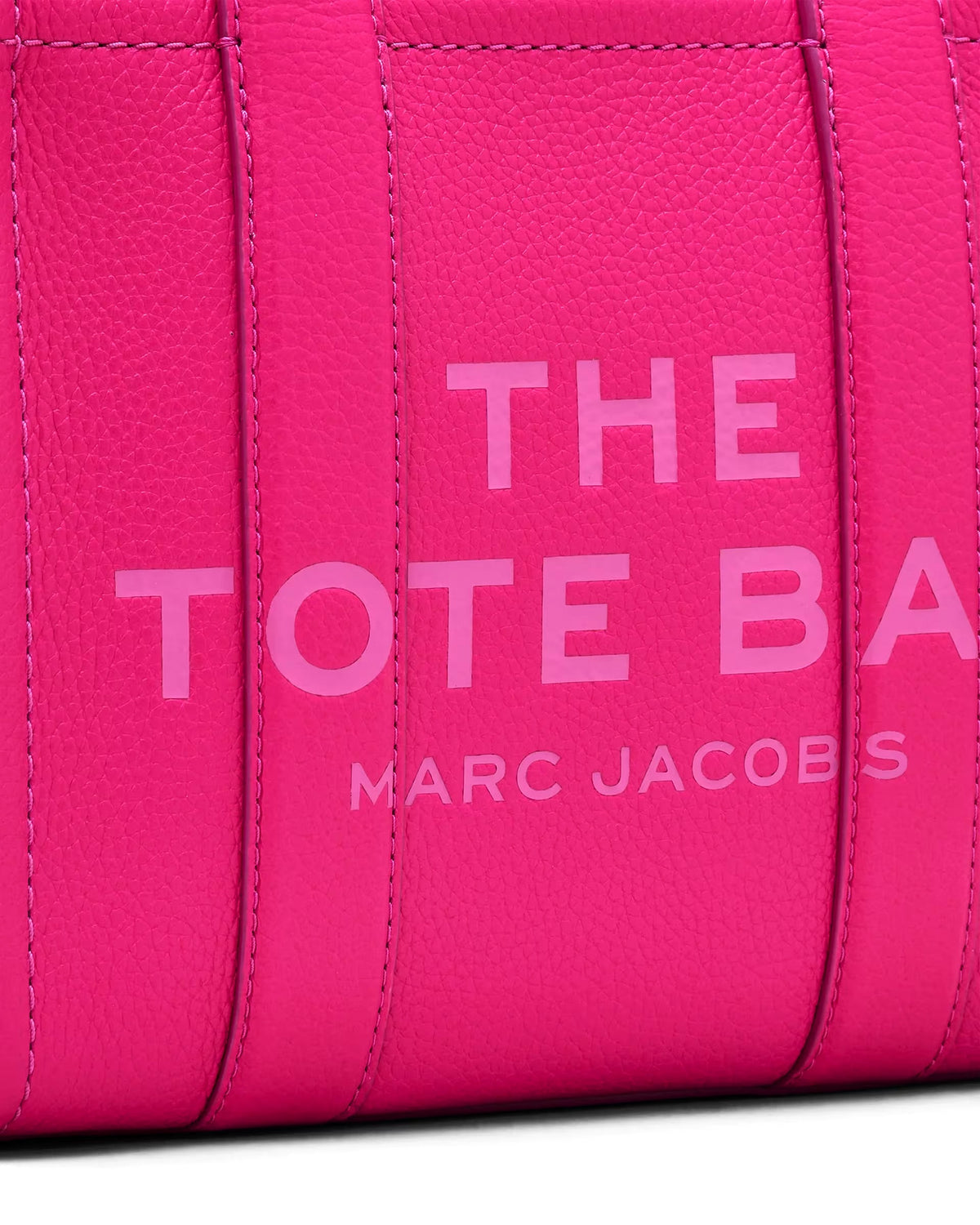 Marc Jacobs The Leather Small Tote Bag - HOT PINK