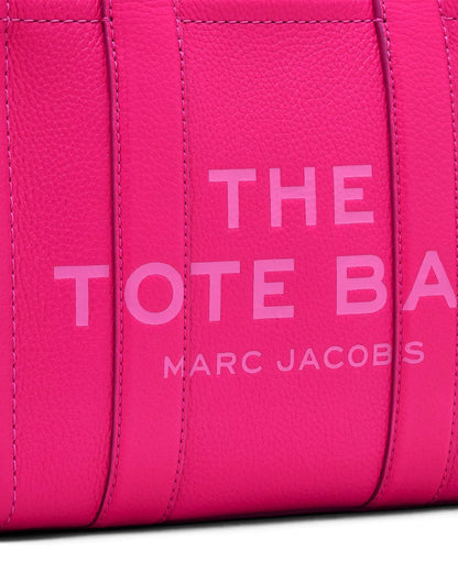 Marc Jacobs The Leather Small Tote Bag - HOT PINK