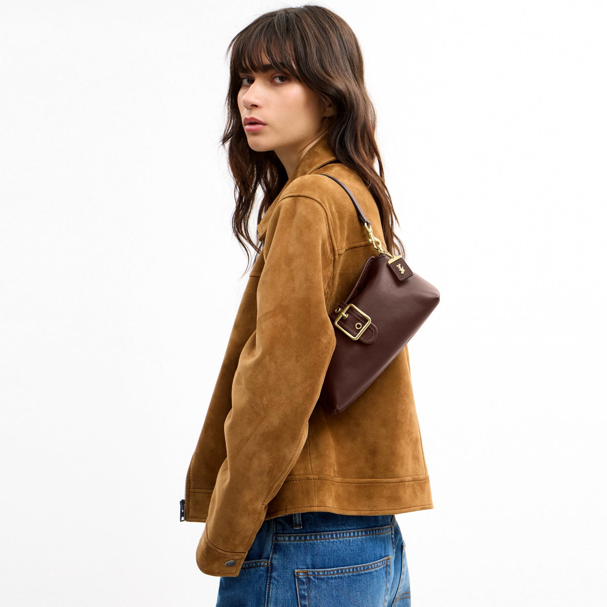 Coach Abbie Shoulder Bag - Gold/Maple