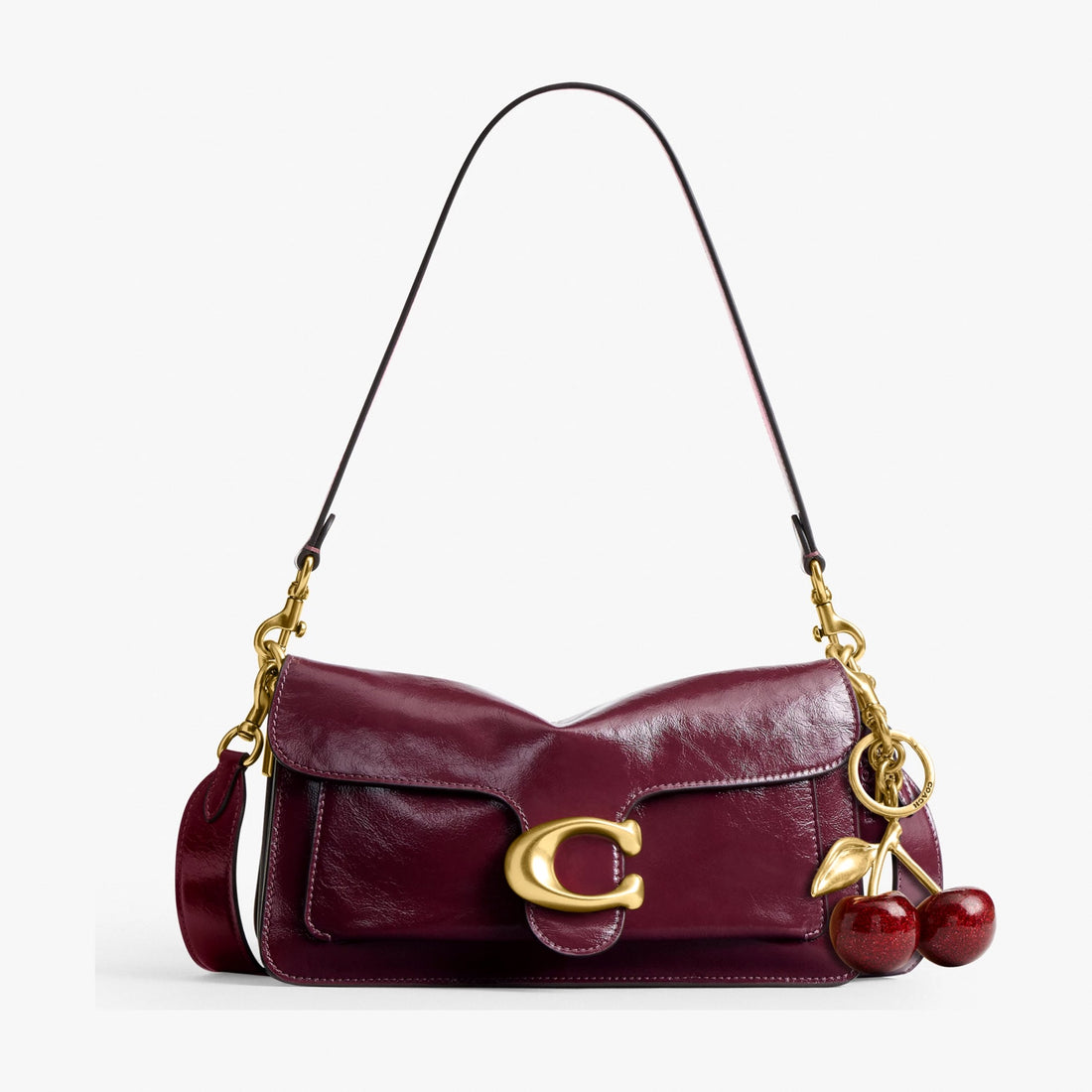 Coach Tabby Shoulder Bag 26 - Brass/Dark Cherry