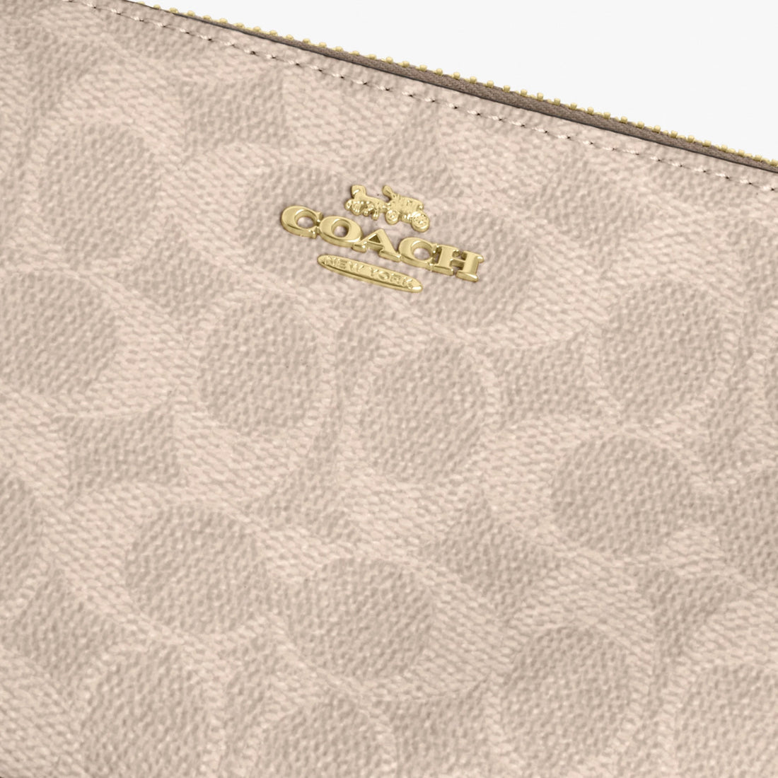 Coach Nolita 19 In Blocked Signature Canvas - Gold/Sand/Tan