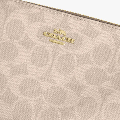 Coach Nolita 19 In Blocked Signature Canvas - Gold/Sand/Tan