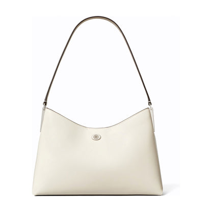 Tory Burch Small Robinson Shoulder Bag - Light Cream