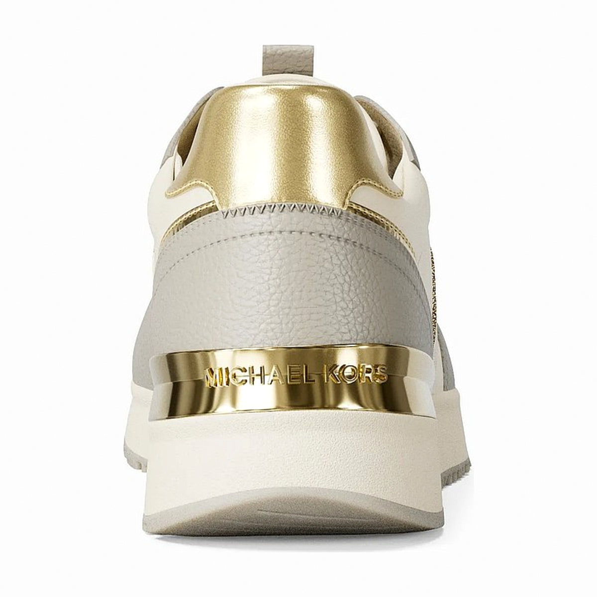 Michael Kors Remy Mixed-Media Trainer - VANILLA COMBO