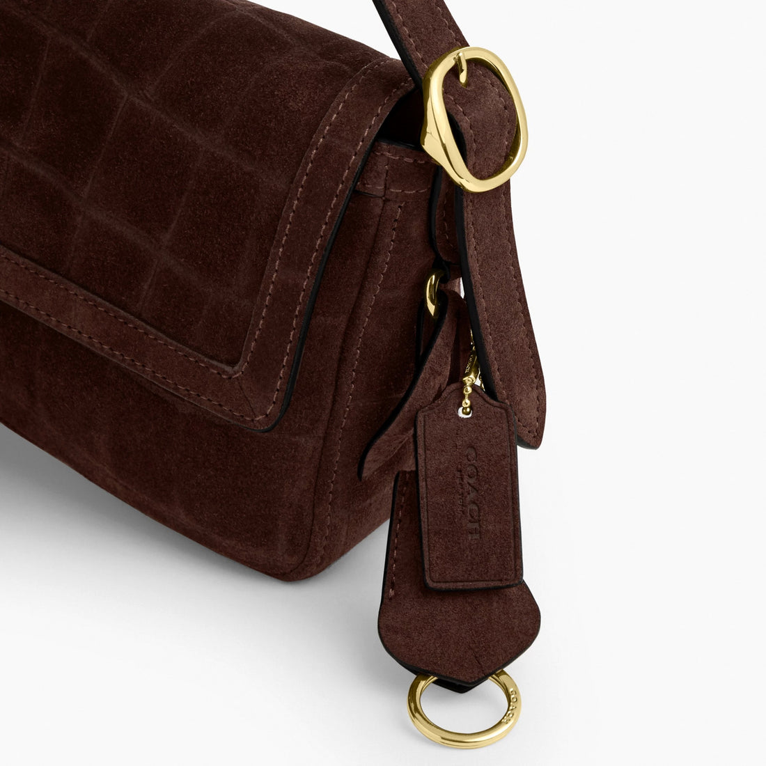 Coach Etta Small Flap Shoulder Bag - Gold/Maple