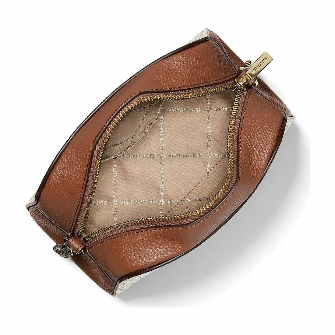 Michael Kors Ashton Extra-Small Signature Logo Camera Crossbody Bag - VANILLA