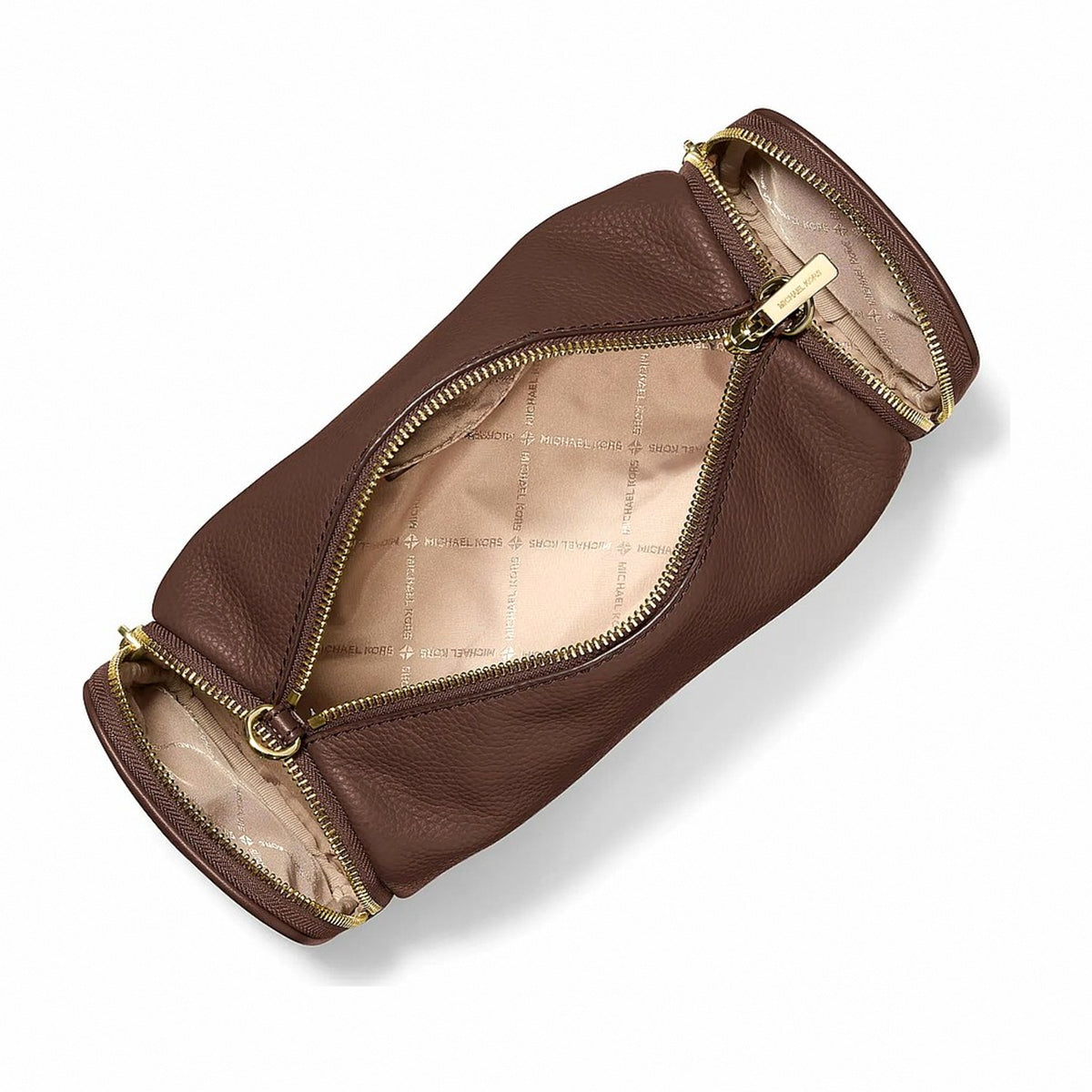 Michael Kors Jet Set Travel Small Pebbled Leather Convertible Crossbody Bag - NUTMEG