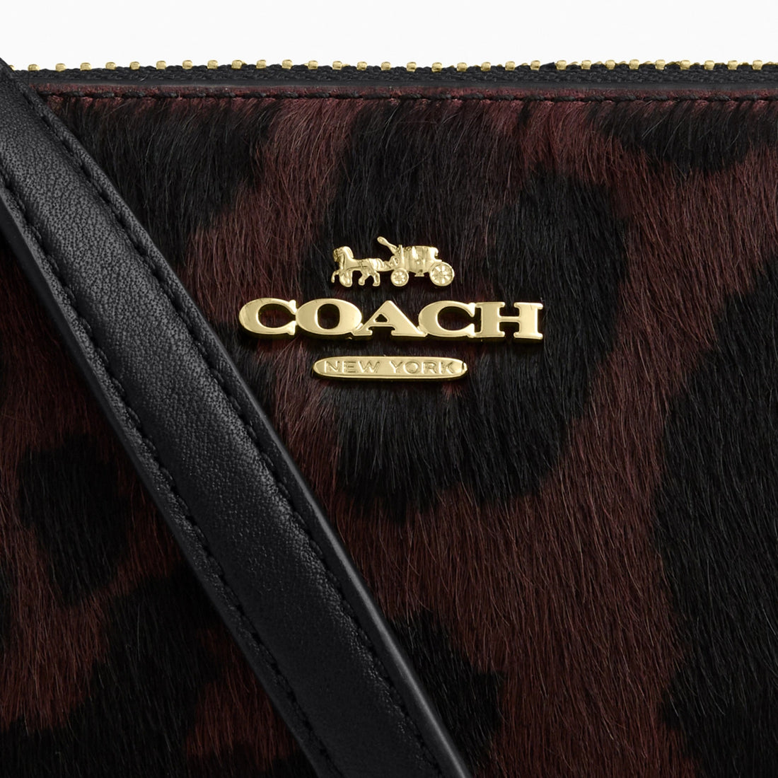 Coach Nolita 19 In Haircalf With Leopard Print - Gold/Dark Leopard