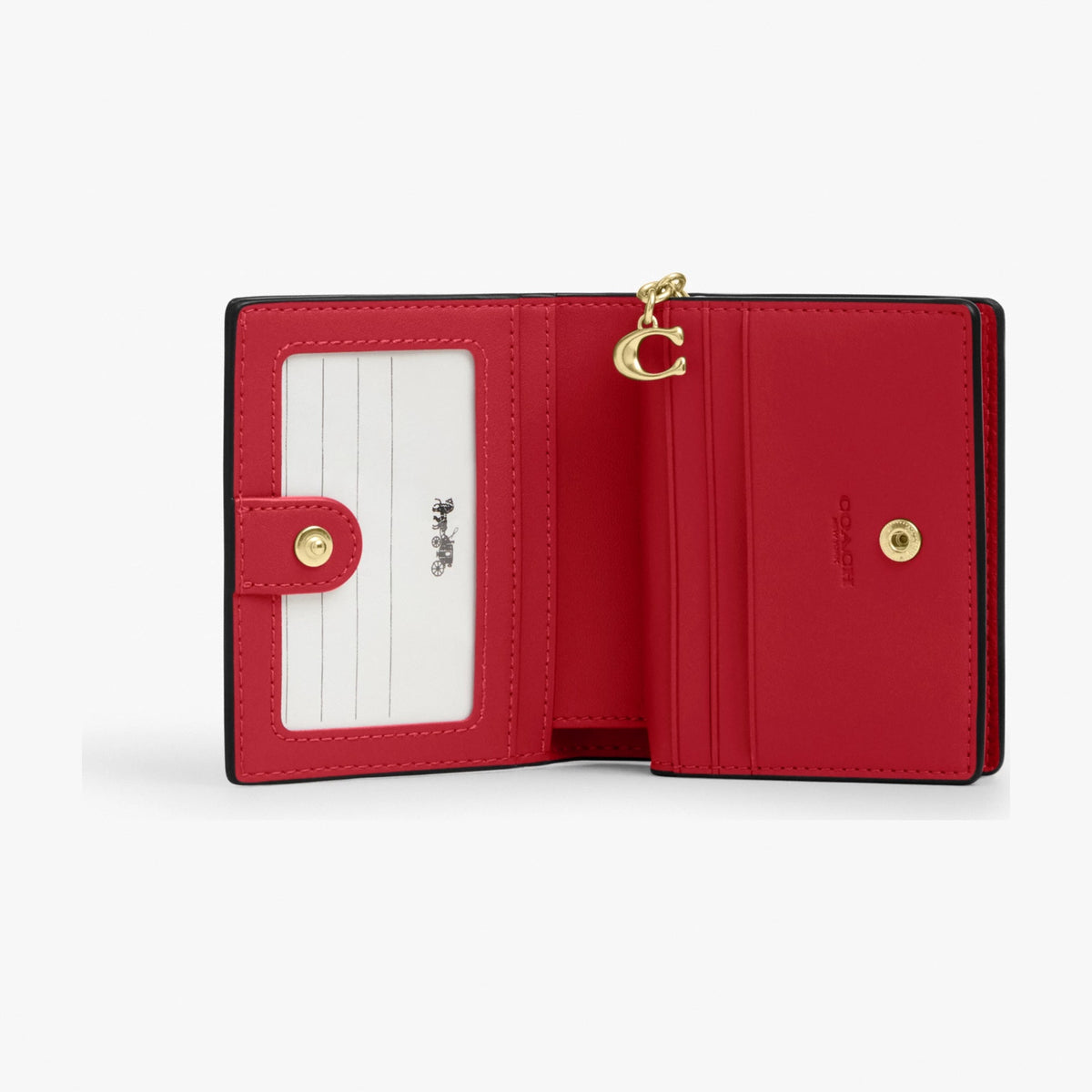 Coach Snap Wallet - Gold/Poppy