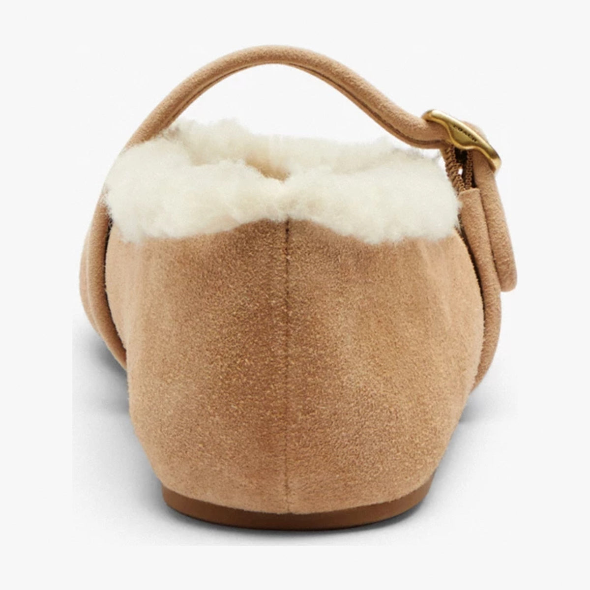 Coach Sculpted C Mary Jane In Shearling - Soft Beige