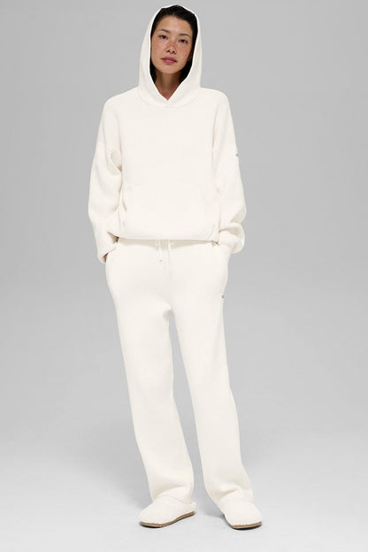 Alo Yoga Scholar Hooded Sweater - Ivory