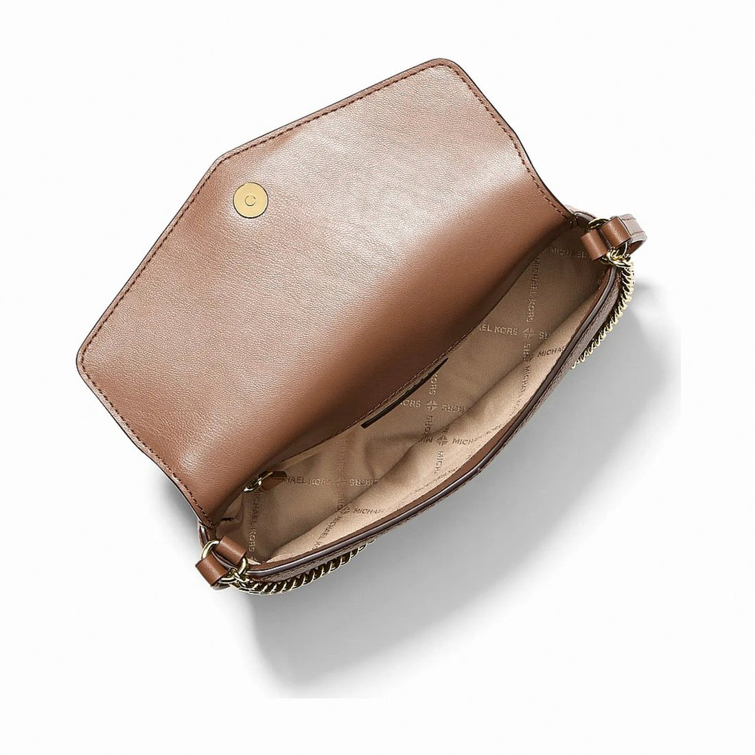 Michael Kors Kacey Extra-Small Pebbled Leather Crossbody Bag - LUGGAGE
